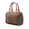 Fendi Zucchino Canvas Boston Bag Secondhand