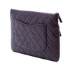 Chanel CC Quilted Lambskin Double Zip Clutch Secondhand