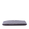 Chanel CC Quilted Lambskin Double Zip Clutch Secondhand