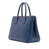 Prada Saffiano Lux Galleria Double Zip Front Pocket Satchel Secondhand