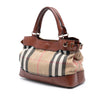 Burberry Small House Check Canvas Bridle Hepburn Satchel Secondhand
