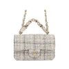 Chanel Mini CC Quilted Tweed Chain Handle Flap Secondhand