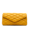 Saint Laurent Quilted Lambskin Sade Puffer Envelope Clutch Secondhand