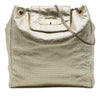 Chanel Perforated Crackled Metallic Calfskin Drill Tote Secondhand