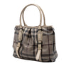Burberry Smoked Check Coated Canvas Satchel Secondhand
