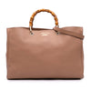 Secondhand Gucci Large Calfskin Bamboo Shopper Satchel