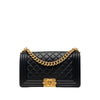 Chanel Old Medium Quilted Lambskin Boy Flap Secondhand