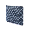 Secondhand Chanel Medium Quilted Denim Wild Stitch Fringe O Case Clutch
