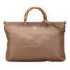 Gucci Large Calfskin Bamboo Shopper Satchel Secondhand