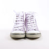 Saint Laurent Paris Malibu Satin High-top Sneakers in Metallic Purple 718403, Size 38 EU Secondhand