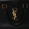Saint Laurent Paris Baby Cabas Leather Handbag in Black 372087 Secondhand
