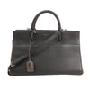 Saint Laurent Cabas Rive Gauche Leather x Suede 2Way Handbag in Dark Gray 436620 Secondhand