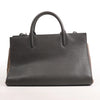 Saint Laurent Cabas Rive Gauche Leather x Suede 2Way Handbag in Dark Gray 436620 Secondhand