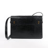 Saint Laurent Paris Manhattan Mock Croc Shoulder bag in Black 579271 Secondhand
