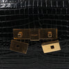 Saint Laurent Paris Manhattan Mock Croc Shoulder bag in Black 579271 Secondhand