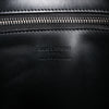 Saint Laurent Paris Panier Small Raffia x Leather Shoulder Bag in Black 693240 Secondhand