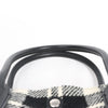 Saint Laurent Paris Rive Gauche Wool x Leather Tote bag Black x White 499290 Secondhand