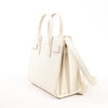 Saint Laurent Paris Sac de Jour Nano Leather 2Way Handbag White 340778 Secondhand