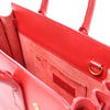 Saint Laurent Paris Sac de Jour Nano Leather Handbag in Red Secondhand