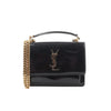 Saint Laurent Paris Sunset Small Patent Leather Crossbody Bag in Black 441972 Secondhand