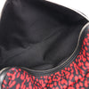 Saint Laurent Paris Leopard Hunting Canvas x Leather Backpack in Red x Black 326865 Secondhand