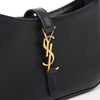 Saint Laurent Paris Le 5 à 7 Mini Hobo Leather Handbag in Black 710318 Secondhand