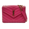 Saint Laurent Loulou bag in fuchsia quilted leather