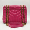 Saint Laurent Loulou bag in fuchsia quilted leather