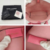 Saint Laurent shopper bag with pochette in pink leather