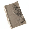 Saint Laurent large scarf in wool and silk