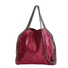 Stella McCartney Mini Falabella fuchsia glitter shoulder bag