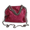 Stella McCartney Mini Falabella fuchsia glitter shoulder bag