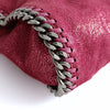 Stella McCartney Mini Falabella fuchsia glitter shoulder bag