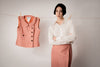 Vintage Chanel pink coordinated set styled in a Her-Age fashion editorial