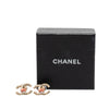 Chanel CC Gold Plated Faux Pearl Strass Push Back Earrings Secondhand