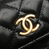 Chanel Quilted Caviar Twist Your Buttons Flap Chain Belt Bag Secondhand