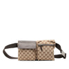 Gucci GG Canvas Double Pocket Belt Bag Secondhand