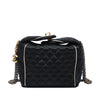 Chanel Paris Shanghai CC Quilted Satin Takeaway Box Bag Secondhand