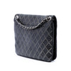 Chanel Quilted Metallic Distressed Lambskin CC Crystal Flap Secondhand