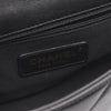 Chanel Quilted Lambskin Oval Logo Chain Top Handle Flap Secondhand