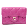 Chanel CC Quilted Caviar Flap Wallet Secondhand