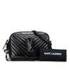 Saint Laurent Cracked Shiny Calfskin Matelasse Tassel Monogram Lou Camera Bag Secondhand