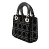 Dior Mini Velvet Cannage Strass Embellished Lady Dior Secondhand