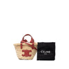 Celine Nano Raffia Cuir Triomphe Classic Panier Tote Secondhand