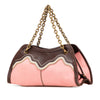 Bottega Veneta Nappa Trimmed Canvas Chain Handbag Secondhand