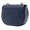Chanel CC Quilted Lambskin Chain Handle Half Moon Flap Secondhand