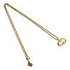 Dior Gold Plated CD Logo Pendant Necklace Secondhand