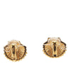 Chanel CC Gold Plated Rhinestone Shell Clip On Earrings Secondhand