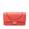 Chanel Medium Classic Chevron Lambskin Double Flap Secondhand