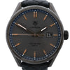 Secondhand TAG Heuer Carrera Delevingne Editions WAR101A WWM4561 SS x Leather QZ Watch with Gray Dial